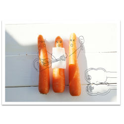 Postkarte »The Carrots« - mit Umschlag