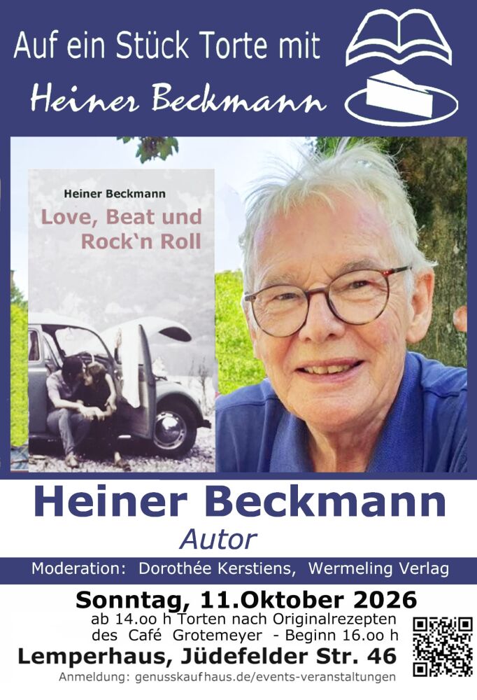 "Auf ein Stück Torte mit"... Heiner Beckmann  im Lemperhaus